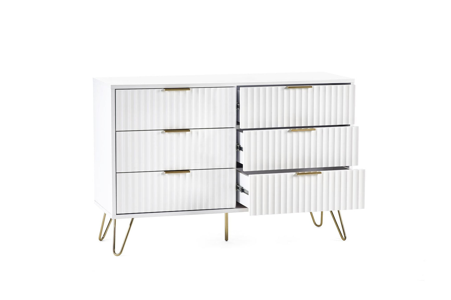 Mira Chest White 6 Drawer