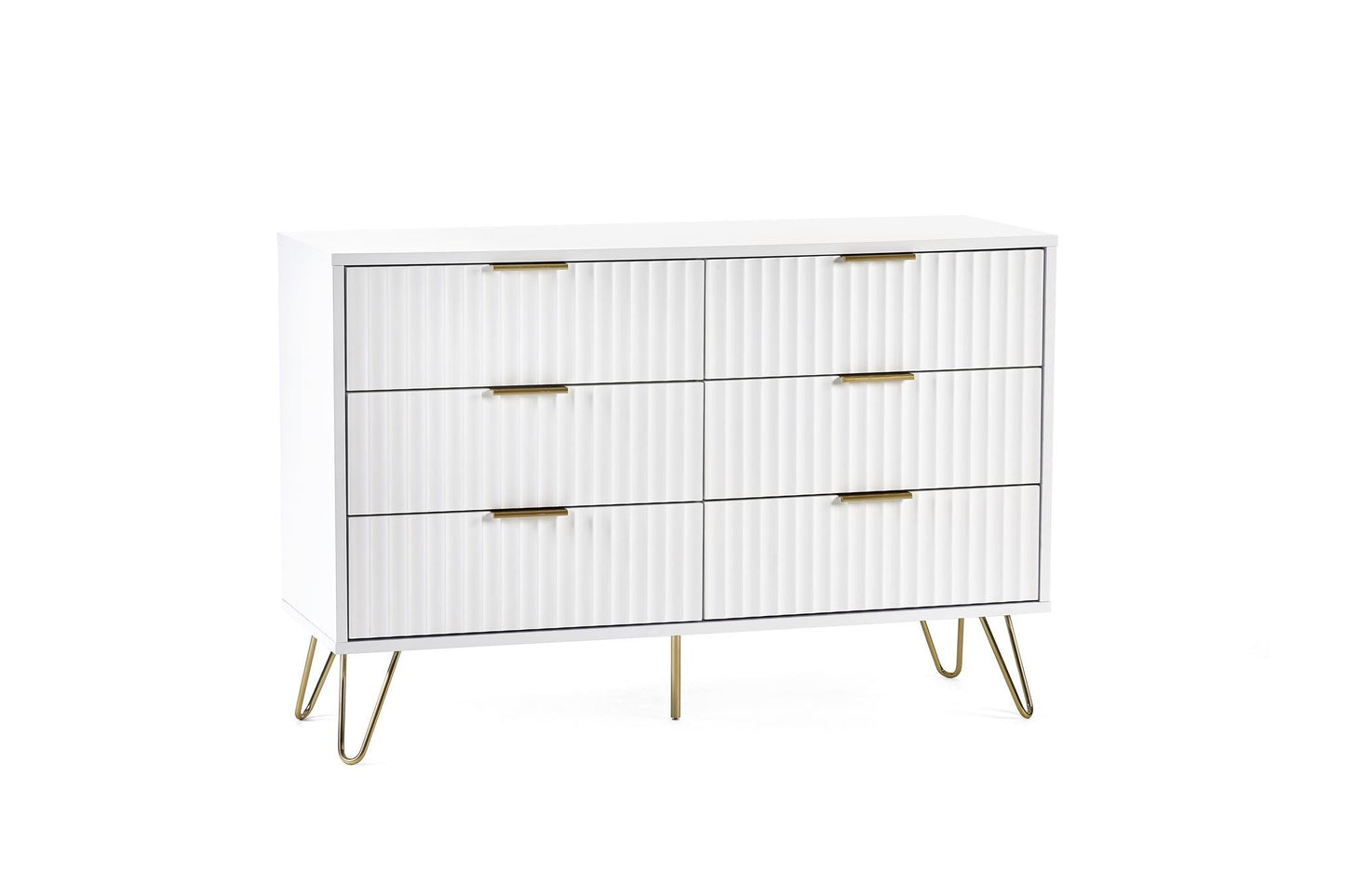 Mira Chest White 6 Drawer