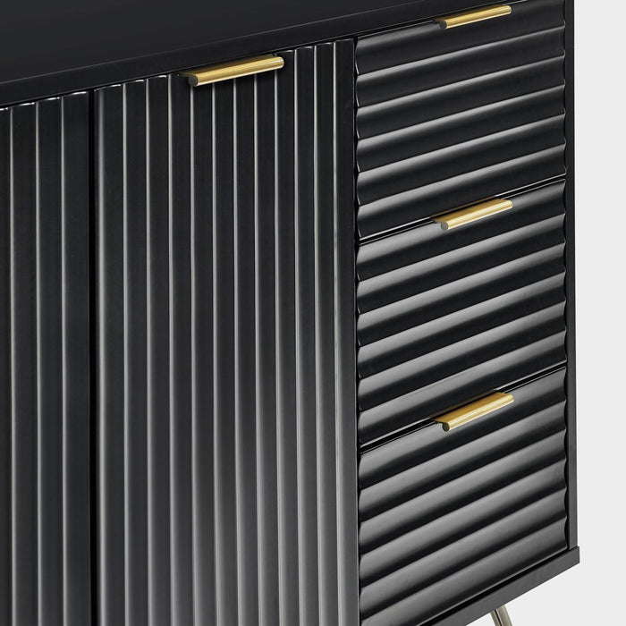 Mira Large Sideboard Black