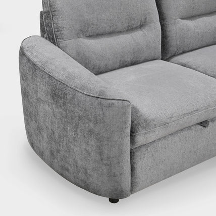 Mirella Sofa Bed Right Hand Facing Corner Dark Grey