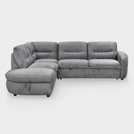 Mirella Sofa Bed Left Hand Facing Corner Dark Grey