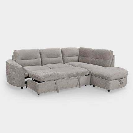 Mirella Sofa Bed Right Hand Facing Corner Grey