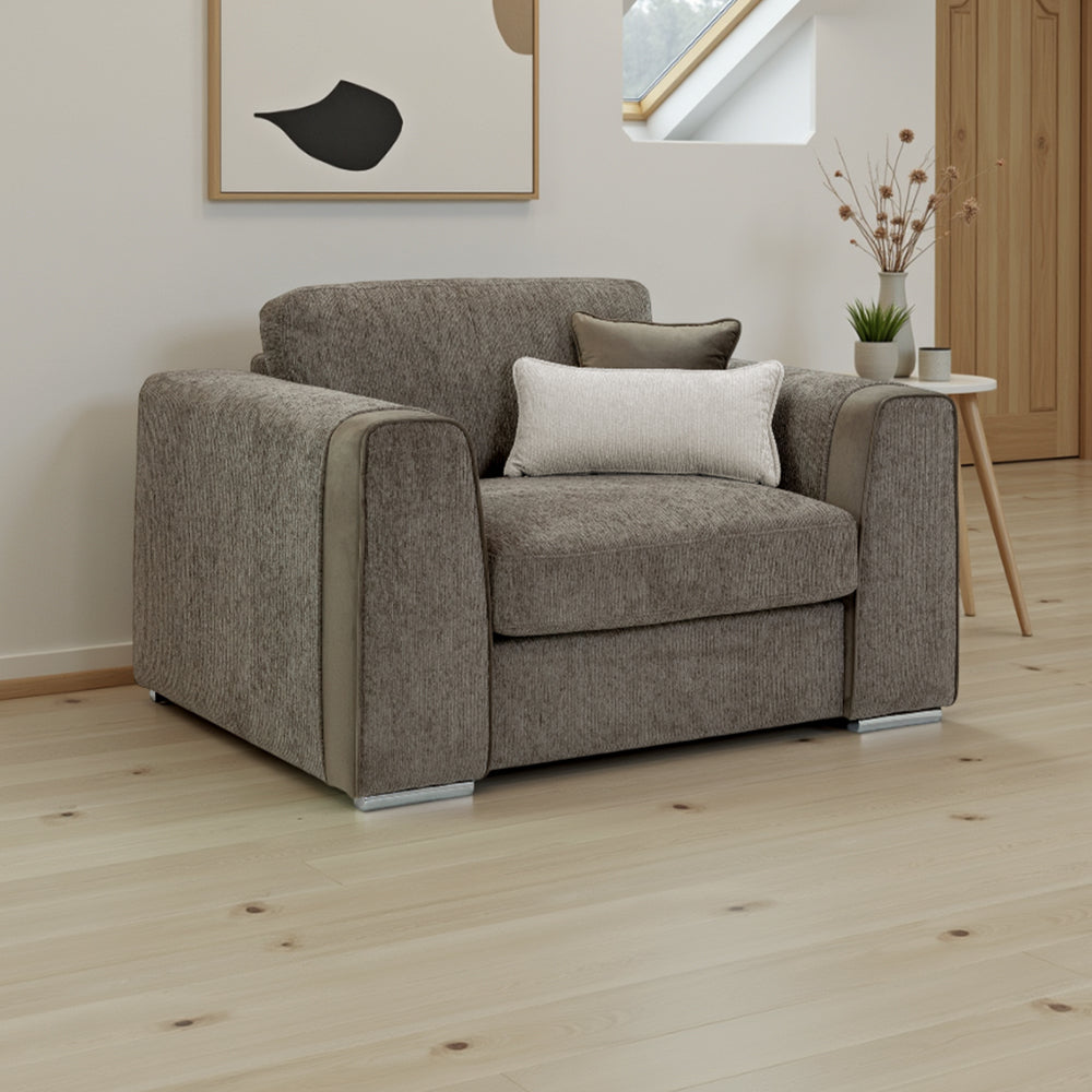 Naples Sofa Mocha Armchair