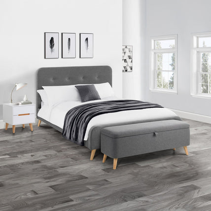 Anya Bed Frame Kingsize Grey