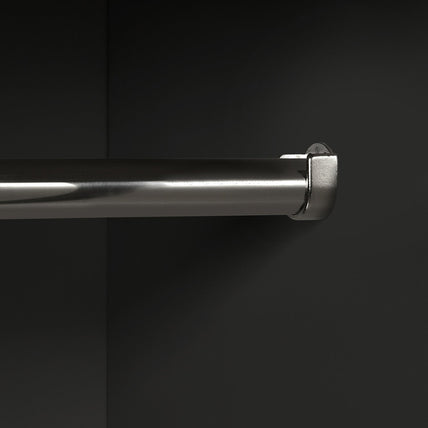 Asa 2 Door Wardrobe Walnut/Black