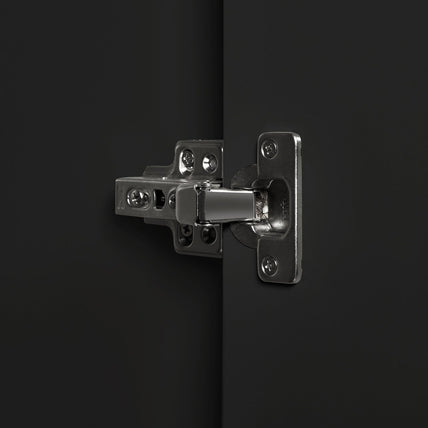 Asa 2 Door Wardrobe Walnut/Black