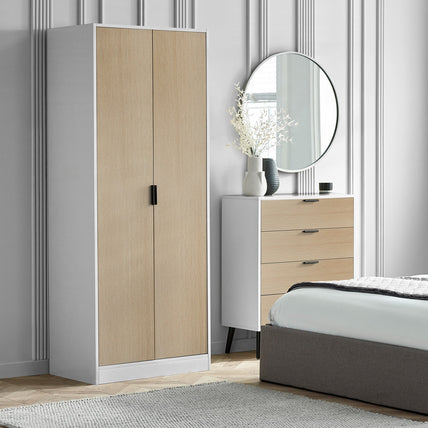 Asa 2 Door Wardrobe White/Oak