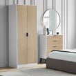 Asa 2 Door Wardrobe White/Oak