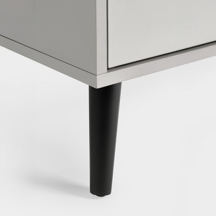 Asa 2 Drawer Bedside Silk Grey