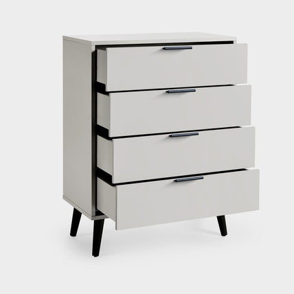 Asa 4 Drawer Chest Silk Grey