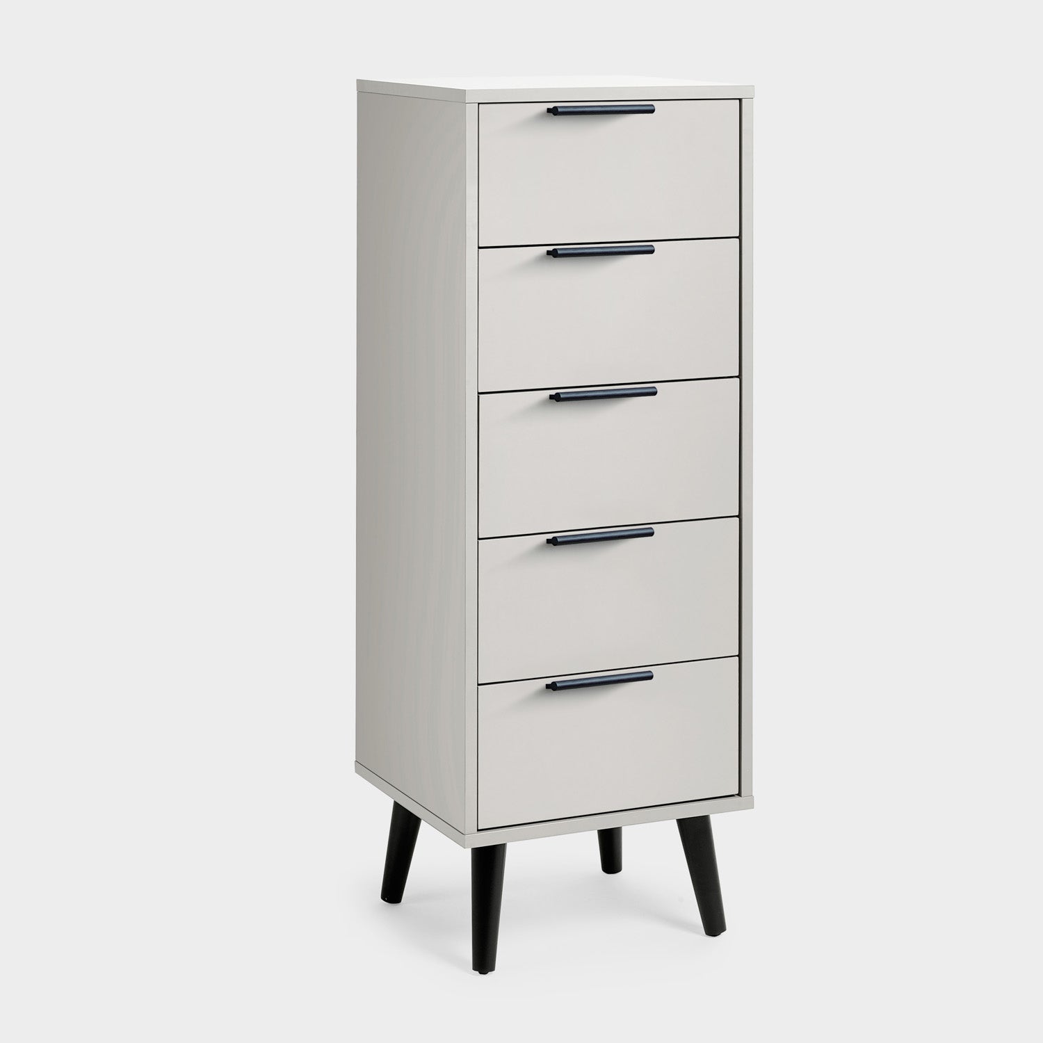Asa 5 Drawer Chest Silk Grey