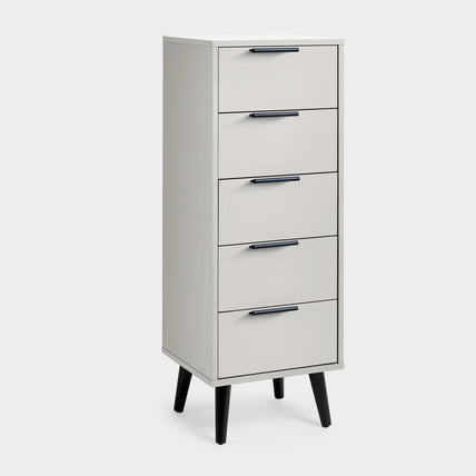 Asa 5 Drawer Chest Silk Grey