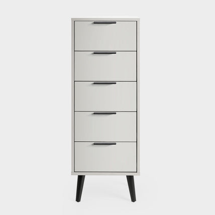 Asa 5 Drawer Chest Silk Grey