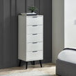 Asa 5 Drawer Chest Silk Grey