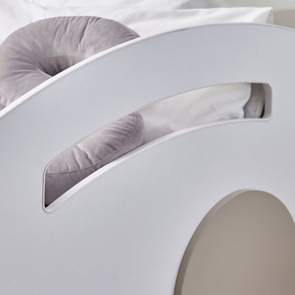 Aya Toddler Car Bed White & Taupe