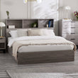 Bali Bed Frame Double Grey Oak Ottoman Storage