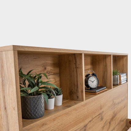 Bali Bed Frame Double Oak
