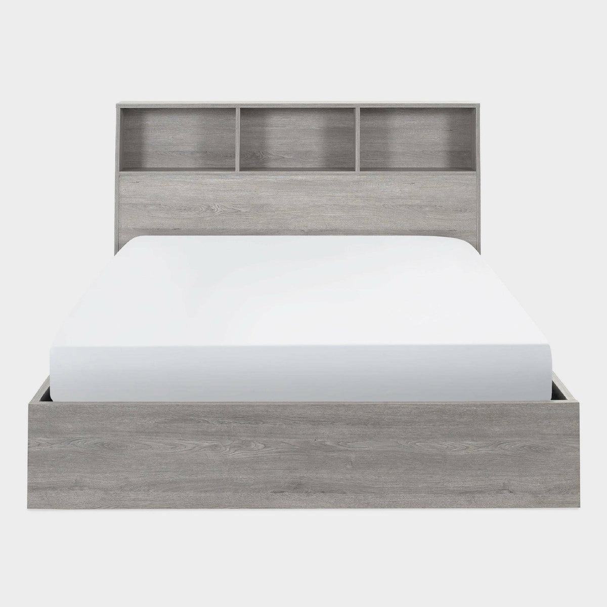 Bali Bed Frame Kingsize Grey Oak Ottoman Storage