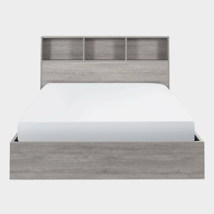 Bali Bed Frame Kingsize Grey Oak Ottoman Storage