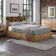 Bali Bed Frame Single Light Oak Ottoman Storage