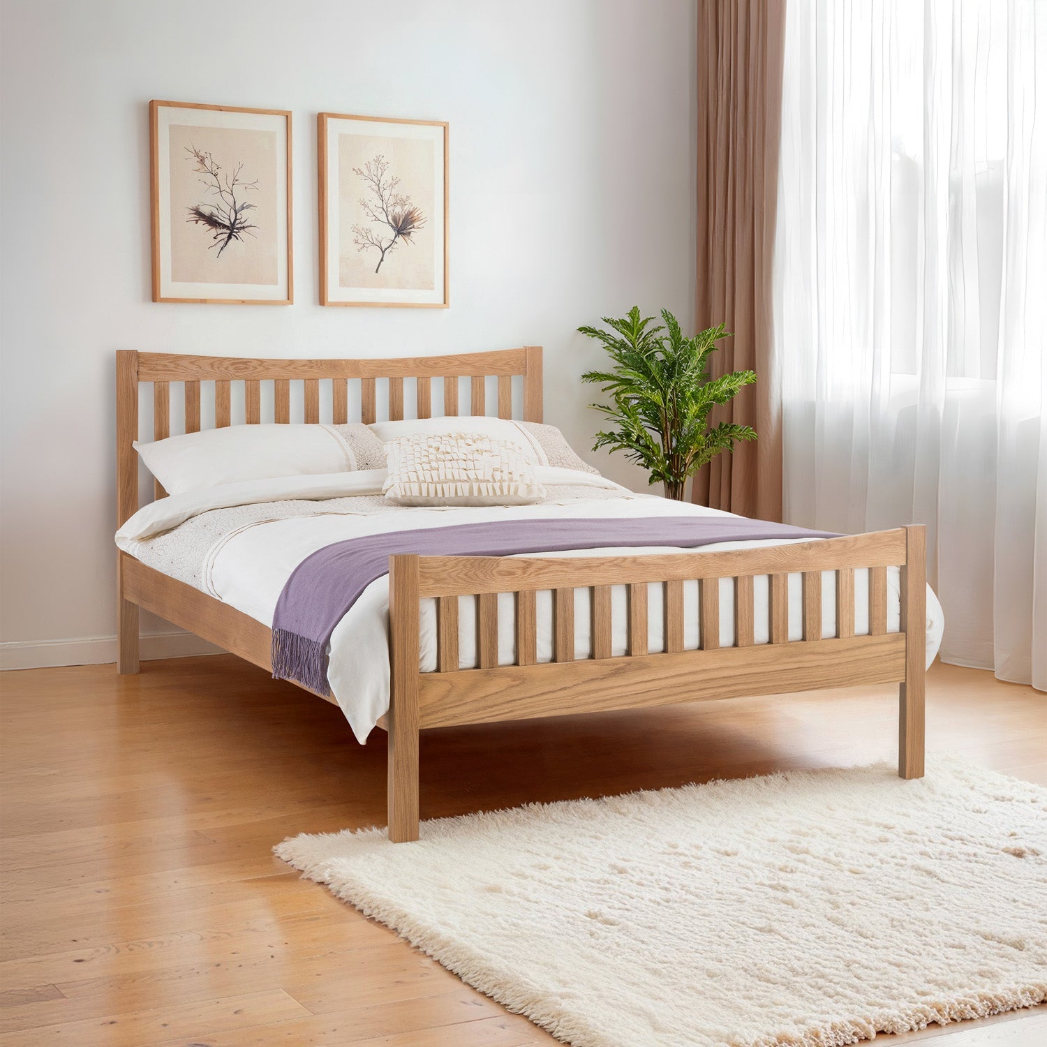 Barden Bed Frame Kingsize Natural Oak