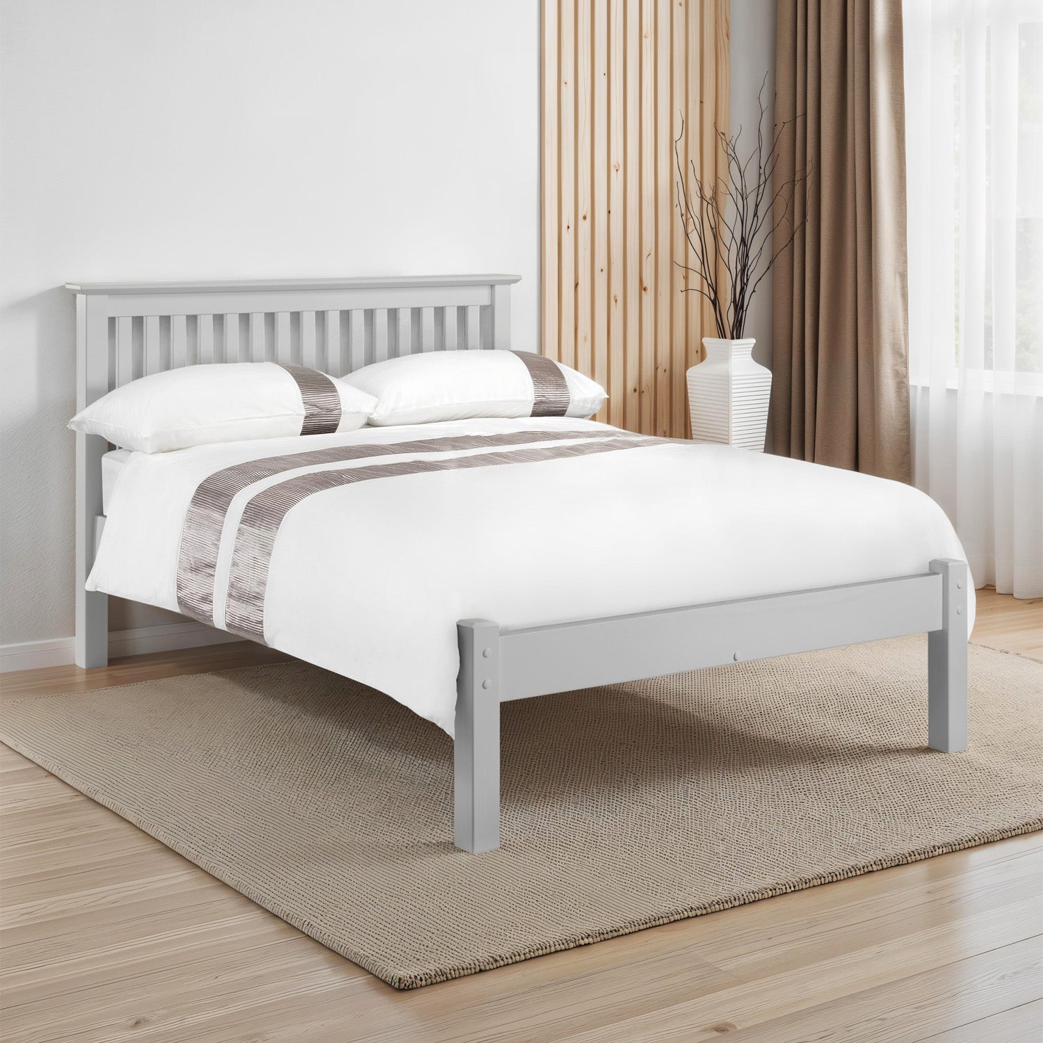 Bexley Bed Frame Double Dove Grey