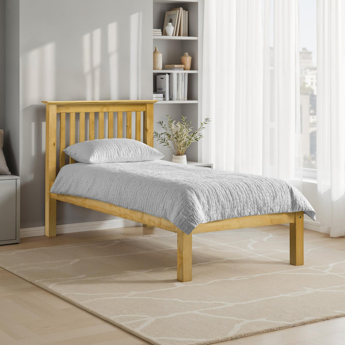 Bexley Bed Frame Single Antique Pine