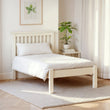 Bexley Bed Frame Single Stone White