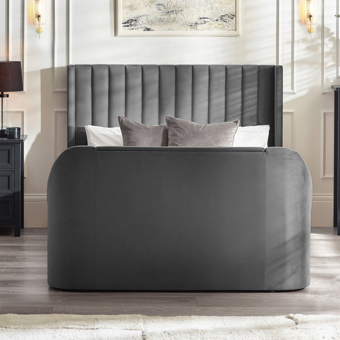Calla Bed Frame Double Light Grey