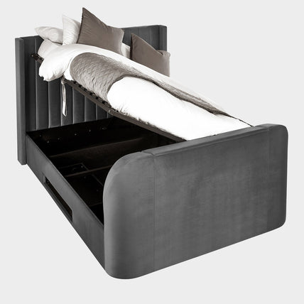 Calla Bed Frame Double Light Grey
