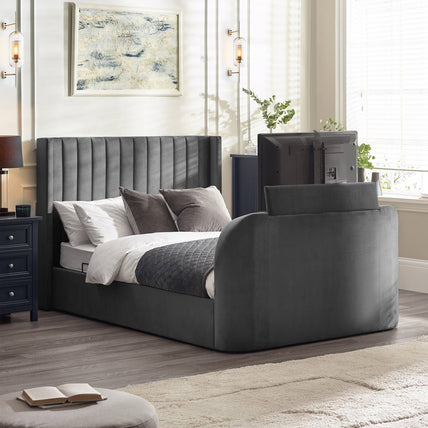 Calla Bed Frame Kingsize Light Grey