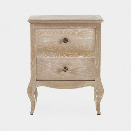 Camila 2 Drawer Bedside Limed Oak