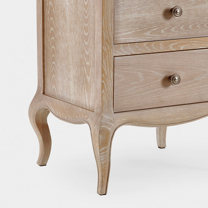 Camila 2 Drawer Bedside Limed Oak