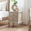 Camila 2 Drawer Bedside Limed Oak
