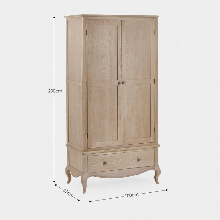 Camila Combination Wardrobe Limed Oak
