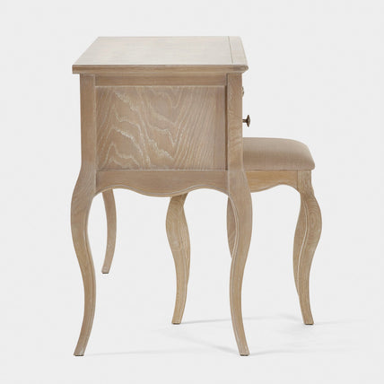 Camila Dressing Table And Stool Limed Oak