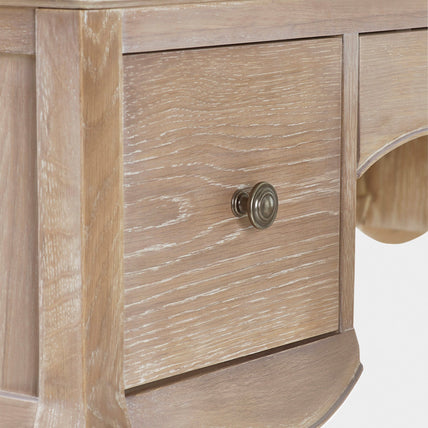 Camila Dressing Table And Stool Limed Oak