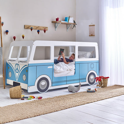 Campervan Bed Light Blue