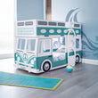 Campervan Bunk Bed White & Green
