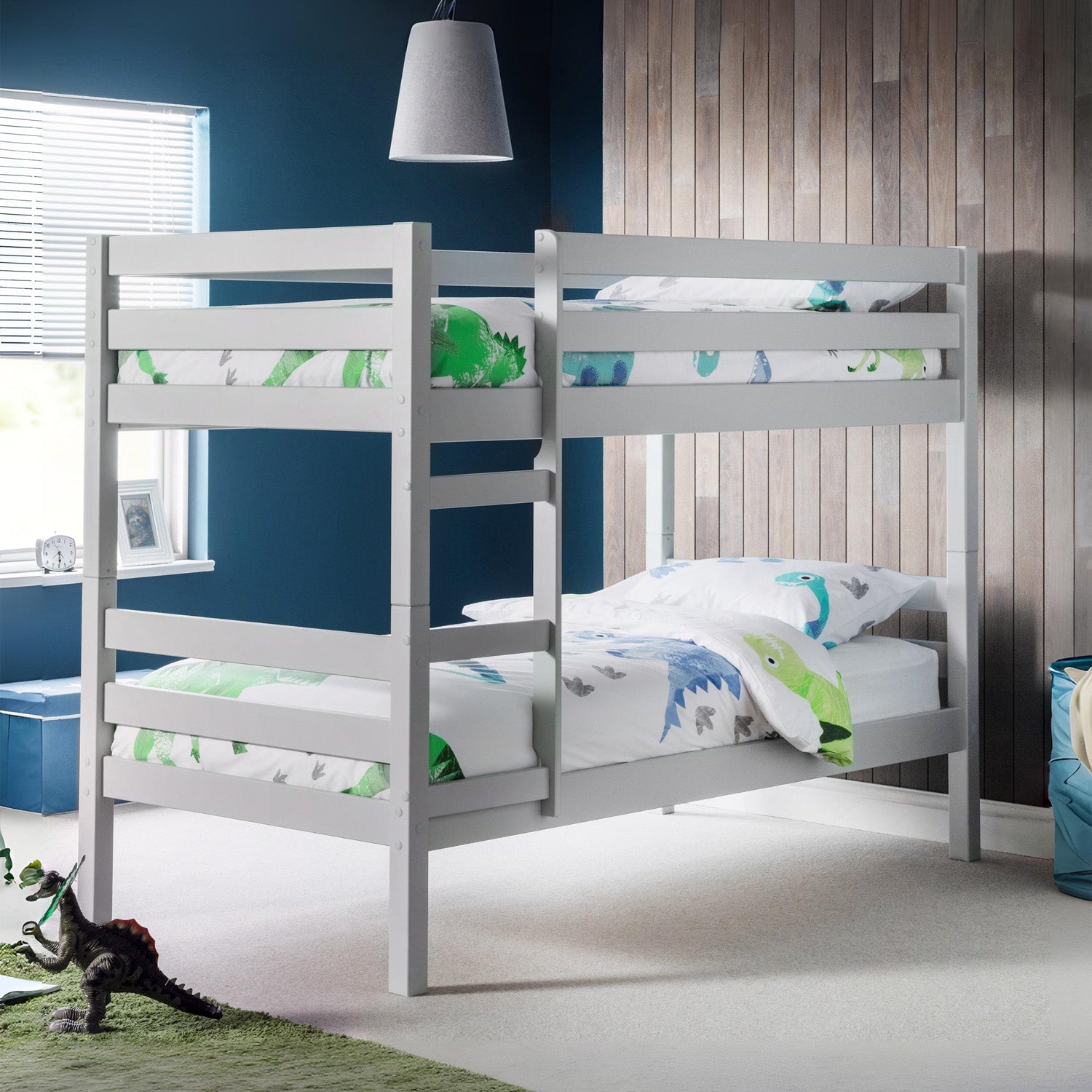 Cane Bunk Bed Dove Grey