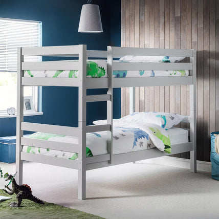 Cane Bunk Bed Dove Grey