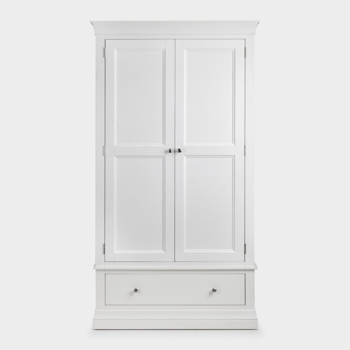 Clove 2 Door 1 Drawer Wardrobe White