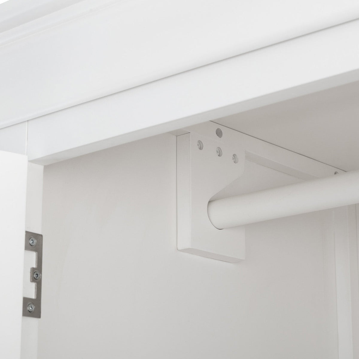 Clove 2 Door 1 Drawer Wardrobe White