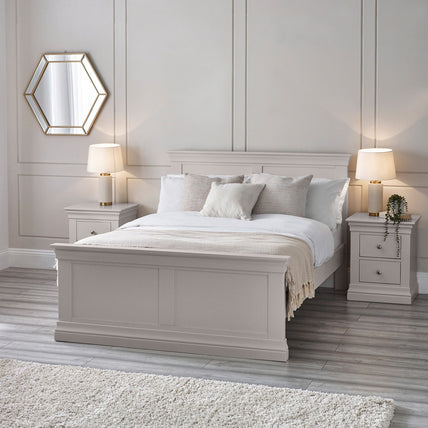 Clove Bed Frame Double Light Grey
