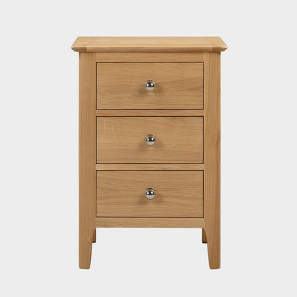 Cole 3 Drawer Bedside Oak