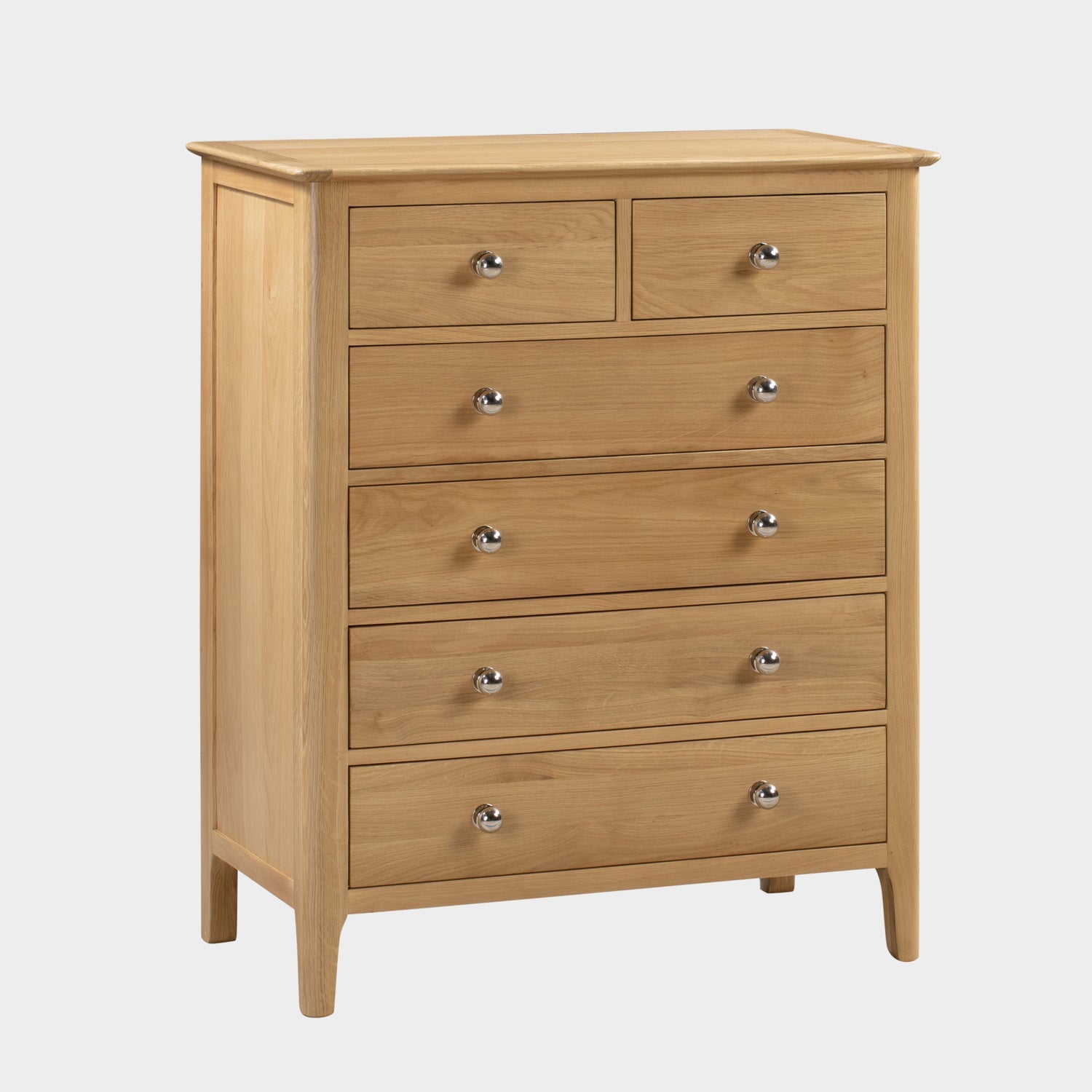 Cole Chest Oak 4+2 Drawer