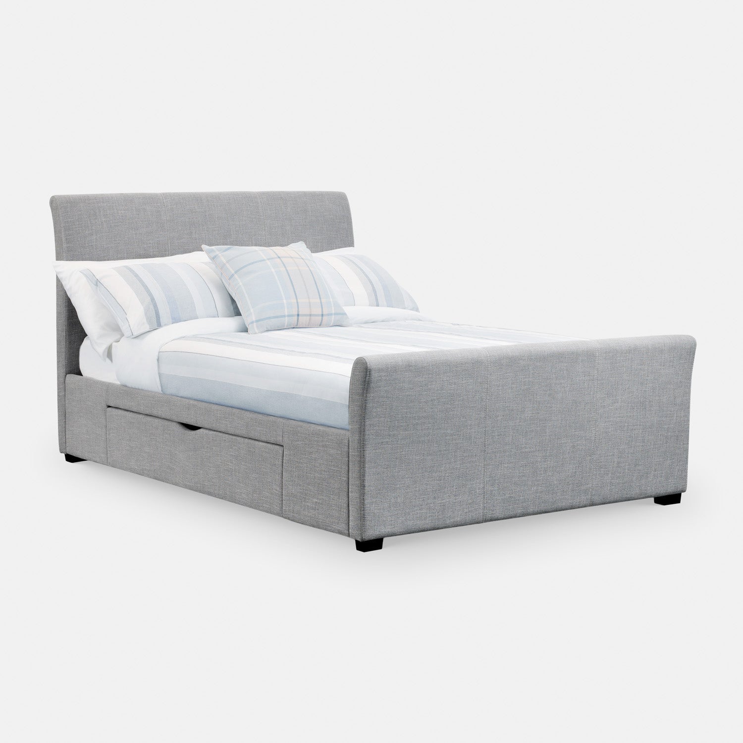 Como Bed Frame Kingsize Light Grey
