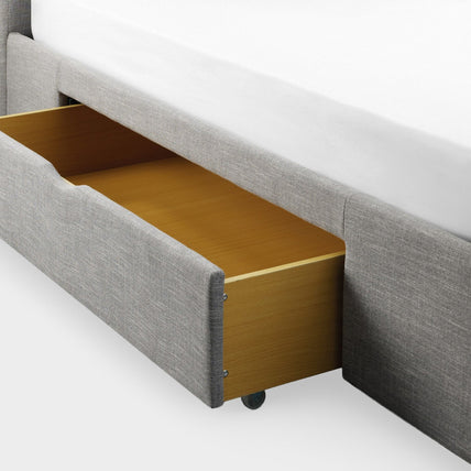 Como Bed Frame Kingsize Light Grey