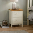 Connie 2 Drawer Chest Ivory and Oak