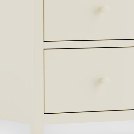 Connie 3 Drawer Chest Ivory and Oak